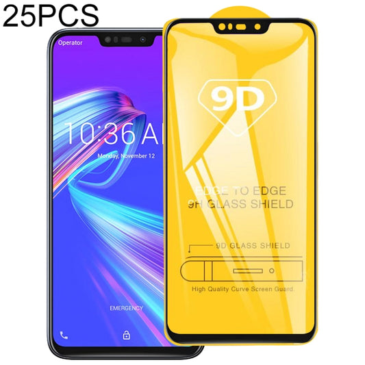 9D full-glue tempered glass screen protector kit for full screen coverage, 25 pcs