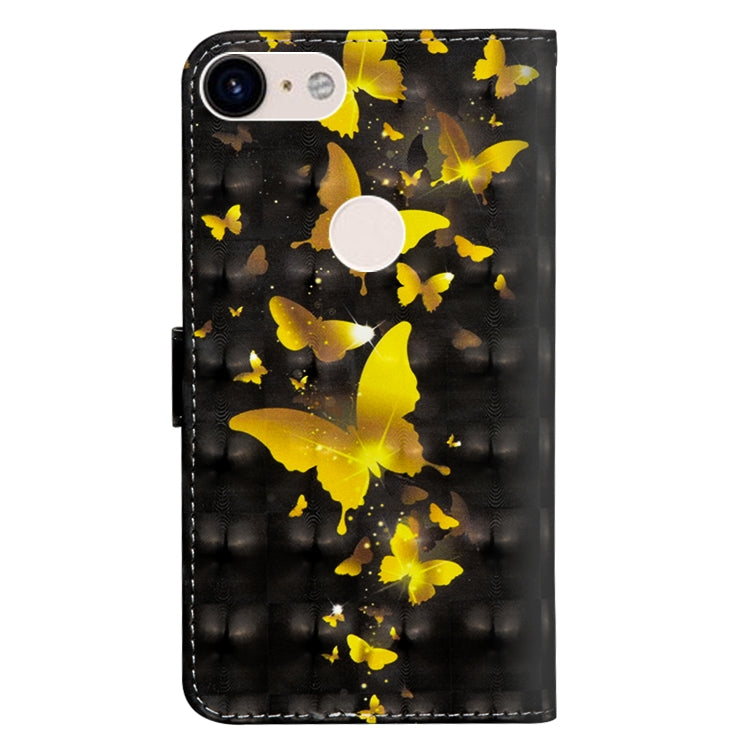 Butterfly-pattern wallet phone case with magnetic clasp and finger ring holder