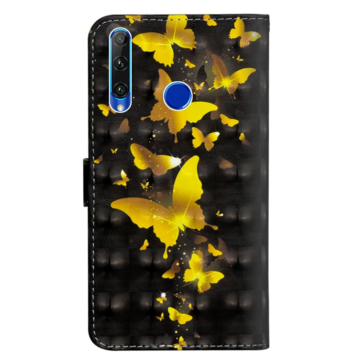 Black phone wallet case with golden butterflies and circular camera cutout
