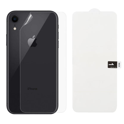 Hydrogel back protector film for iPhone XR, clear full-cover sheet with cutout
