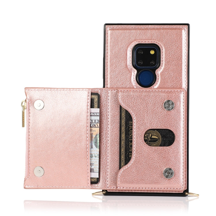 Rose gold wallet phone case with card slots and magnetic flap inside view