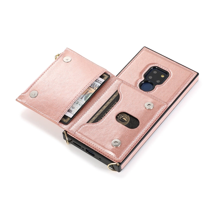 Rose gold fold wallet phone case with open card pocket and camera cutout