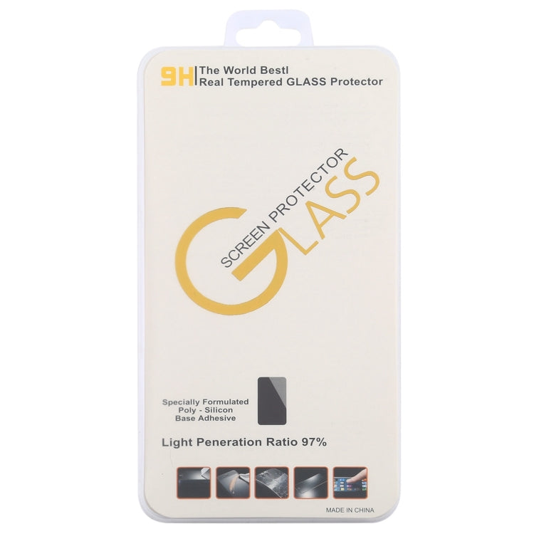 9H tempered glass screen protector retail pack, clear glass for mobile screens