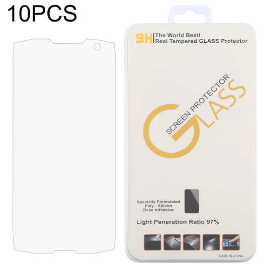 Tempered glass screen protector set, clear 2.5D film and 10-pack packaging