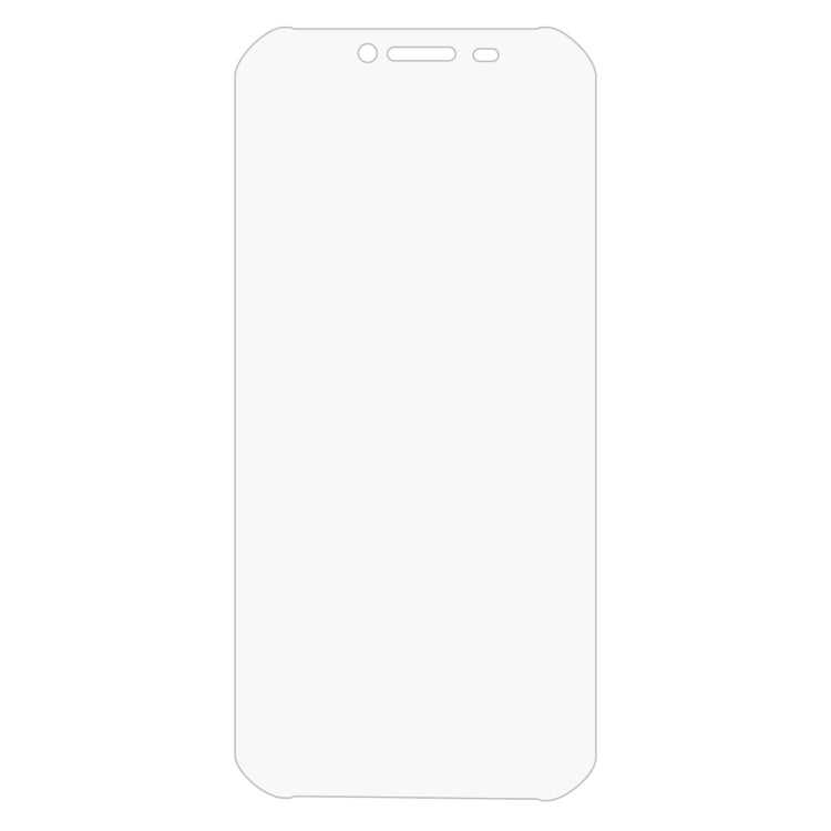Tempered glass screen protector film sheet for mobile device, clear rounded shape