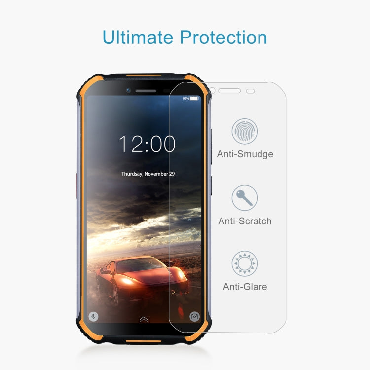 Tempered glass screen protector film with phone alignment and anti-scratch features