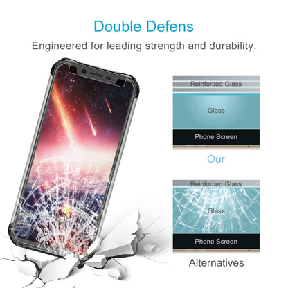 Tempered glass screen protector with reinforced glass layer for impact resistance