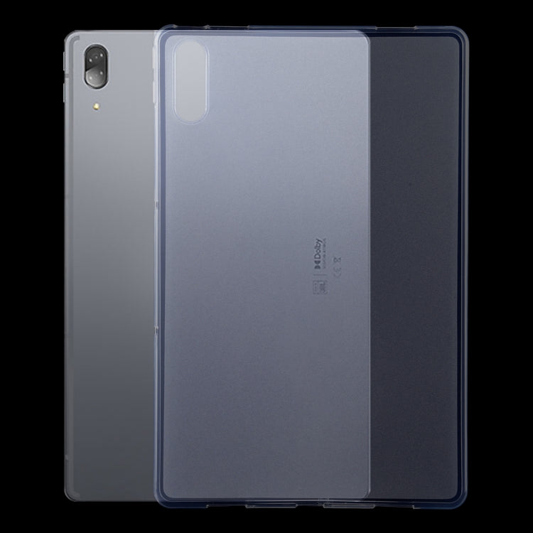 Set of transparent TPU tablet cases showing front cover and back alignment cutouts