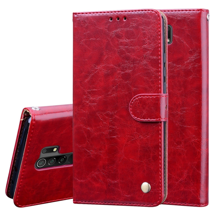 Red flip wallet phone case with card pocket and camera cutout