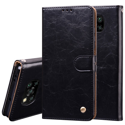 Dark phone wallet case with flip cover and card pocket; camera opening visible