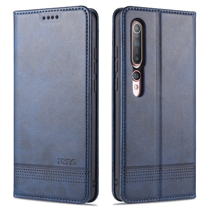Light blue magnetic flip leather phone case with card slots and holder pocket