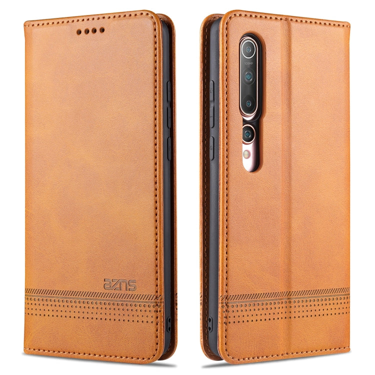 Magnetic flip leather phone case with perforated trim and camera cutout