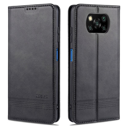 Magnetic flip leather phone case with perforated trim and camera cutout