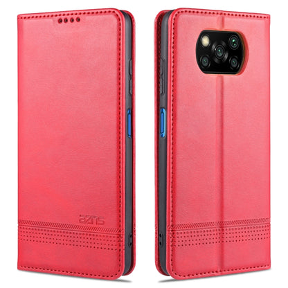 Magnetic flip leather phone case with perforated trim and camera cutout