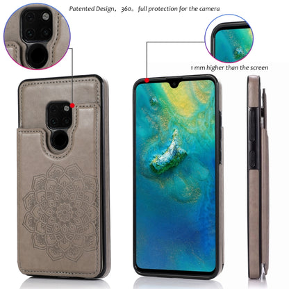 Mandala patterned protective phone case with raised camera guard and side buttons cover