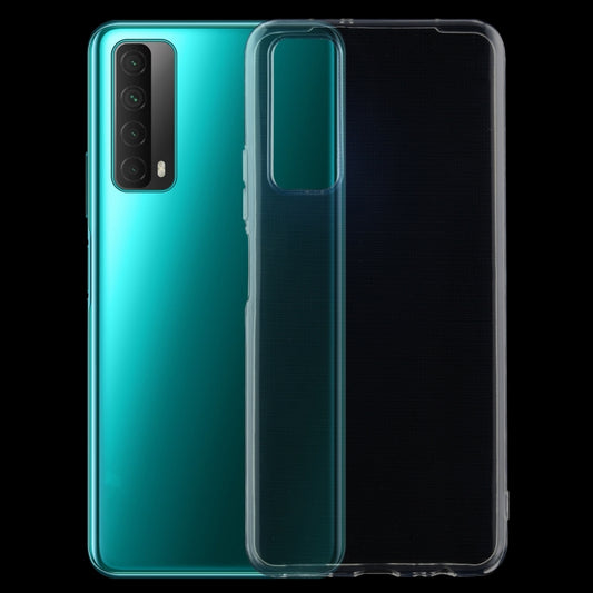 Clear ultra-thin TPU phone case with raised edges and camera cutout for Huawei P Smart 2021