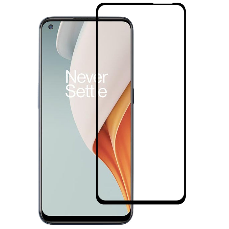 Full-coverage tempered glass screen protector film with black edge for smartphone
