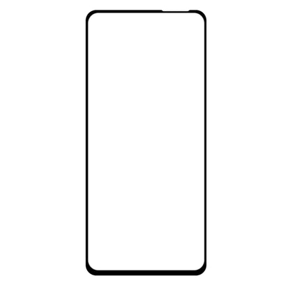 Tempered glass screen protector film with black border, full-screen coverage
