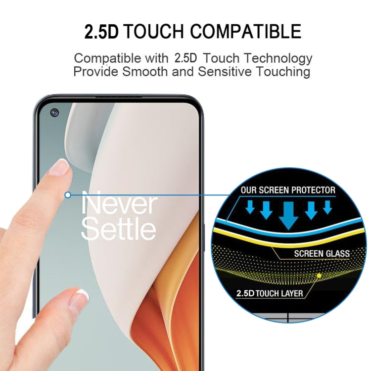2.5D edge tempered glass screen protector film being aligned on a phone