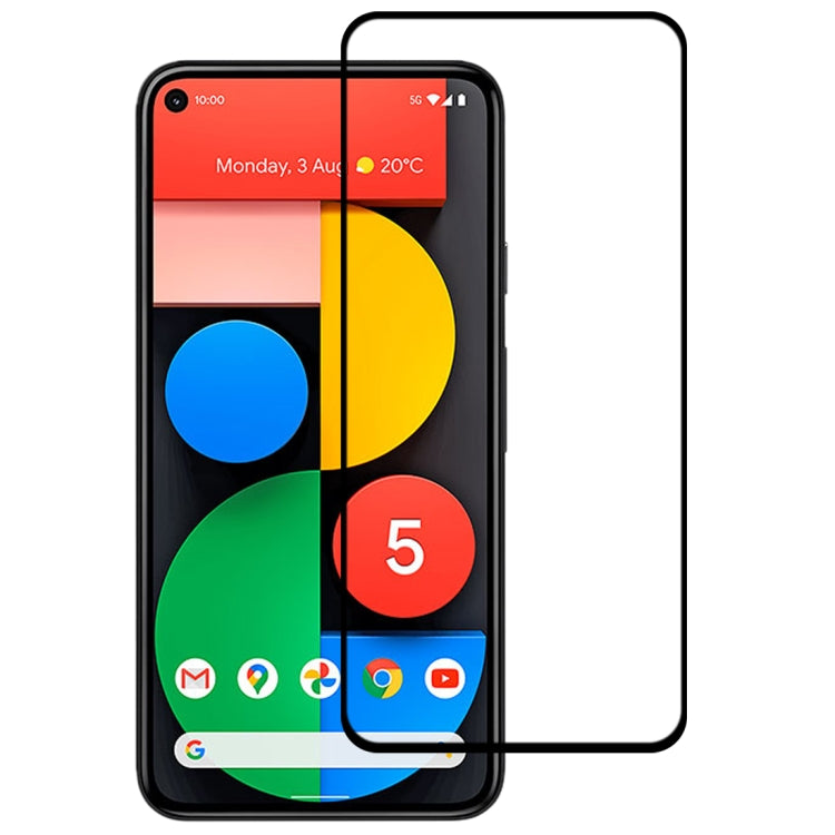 Full-screen tempered glass protector film applied to smartphone display