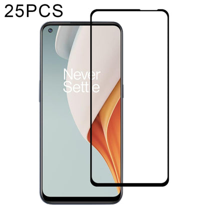 Full-screen tempered glass screen protector set, 25-pack, adhesive fit for phone screen