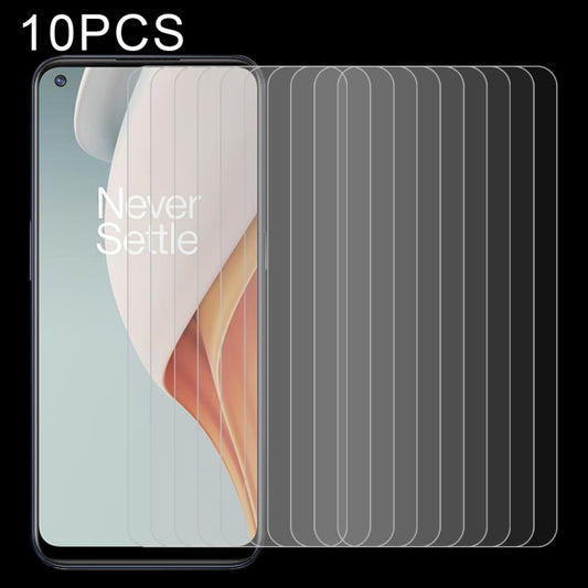 Set of tempered glass screen protectors, clear 2.5D rounded edges (10-pack)