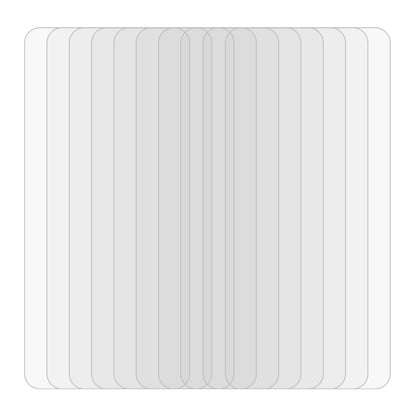 10-pack clear tempered glass screen protector films with rounded edges