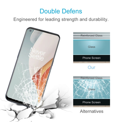 Tempered glass screen protector film with reinforced glass and protective layers
