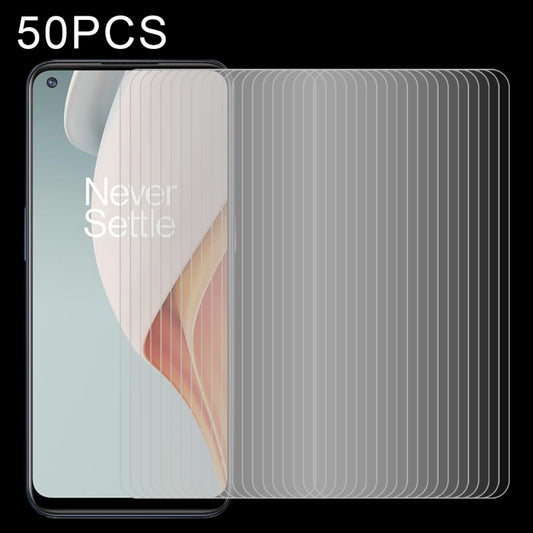 Set of 50 tempered glass screen protectors with rounded edges for phone display