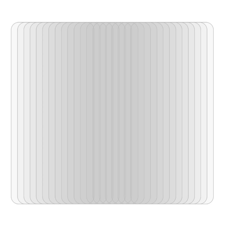 Stack of 50 clear 2.5D tempered glass screen protector sheets
