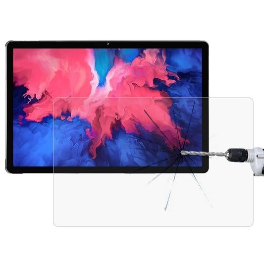 9H tempered glass screen protector for tablets, showing impact cracking on the film