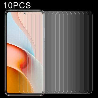 Set of 10 tempered glass screen protectors, 9H, 2.5D rounded edges, 0.26mm