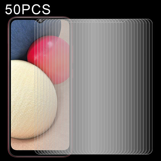 Set of 50 tempered glass screen protectors with transparent 2.5D curved edge films