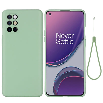Green liquid silicone full-coverage shockproof phone case with camera cutouts