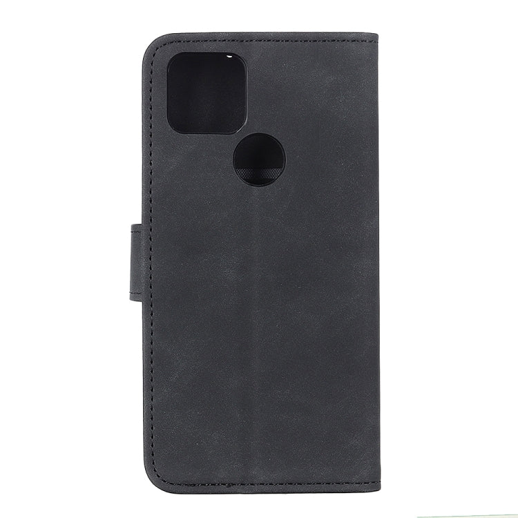 KHAZNEH black PU phone wallet case with camera cutout and stitched edges