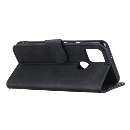 KHAZNEH black flip wallet case with kickstand and side cutout window