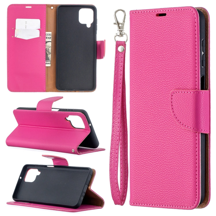 Hot pink phone wallet case with flip cover, card slot, and wrist strap
