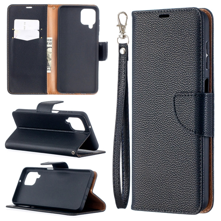 Textured PU leather phone wallet case with card slots, flip cover, and wrist strap