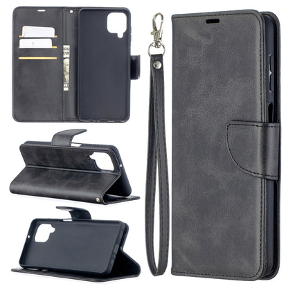Gray wallet-style flip phone case with card slots, holder pocket, and lanyard strap.