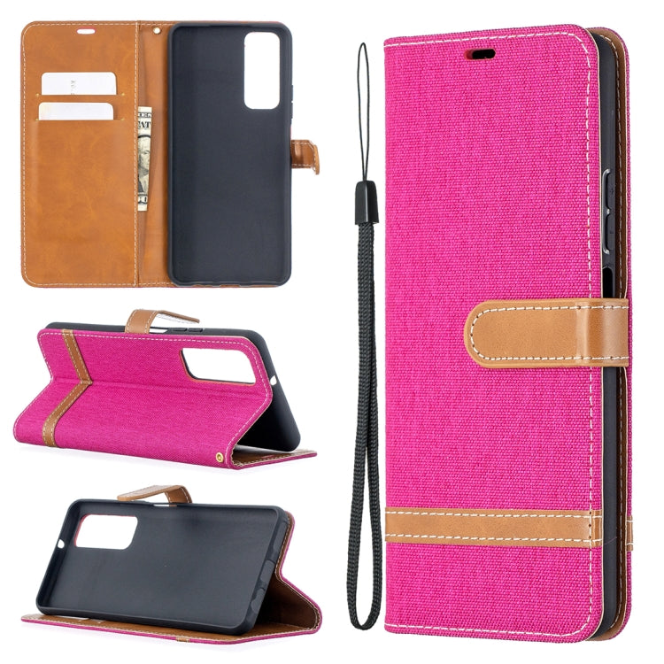 Pink flip leather phone case with card slots, stand holder, and wrist lanyard