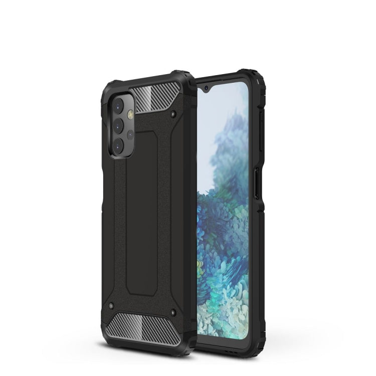 Magic Armor TPU + PC phone case in dark color, with textured grip and camera cutouts