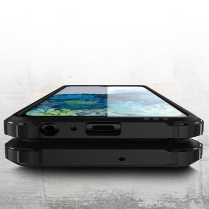 Magic Armor TPU + PC phone case side view, raised bumper with port cutouts