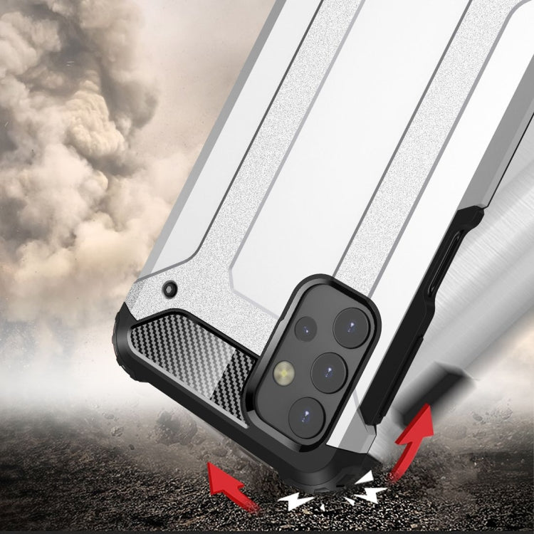 Magic Armor TPU + PC phone case in white with raised edges and camera cutouts