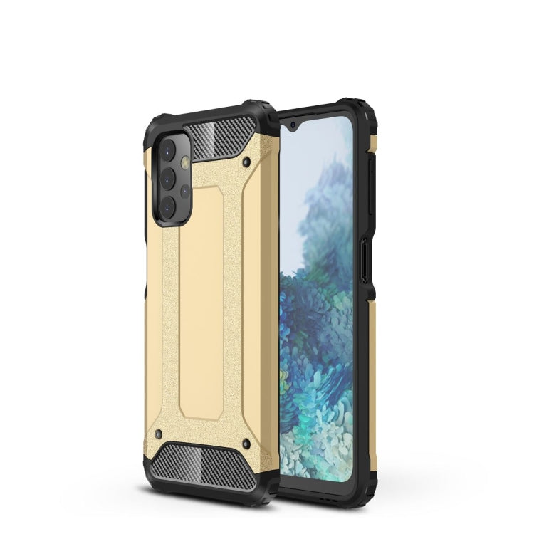 TPU and PC phone case, black frame with gold back, raised corners and camera cutouts