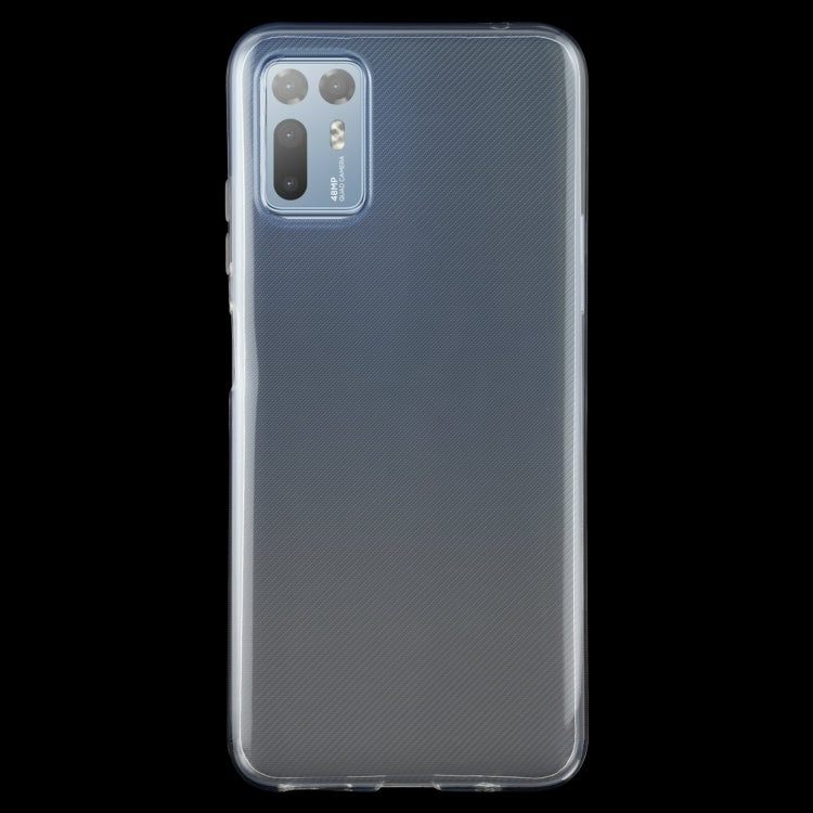 Transparent TPU protective case with precise cutouts and slim, flexible fit