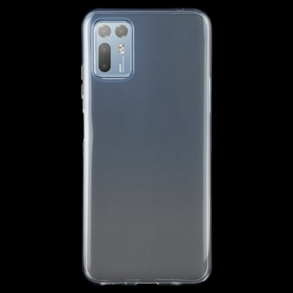 Transparent TPU protective case with precise cutouts and slim, flexible fit