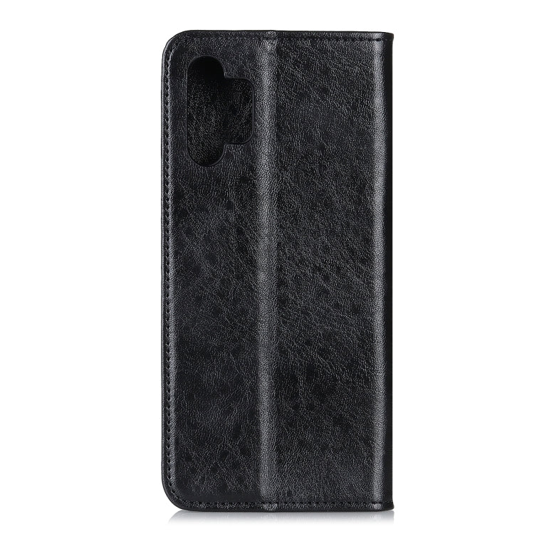 Black flip phone case with inner card holder and fold-back stand