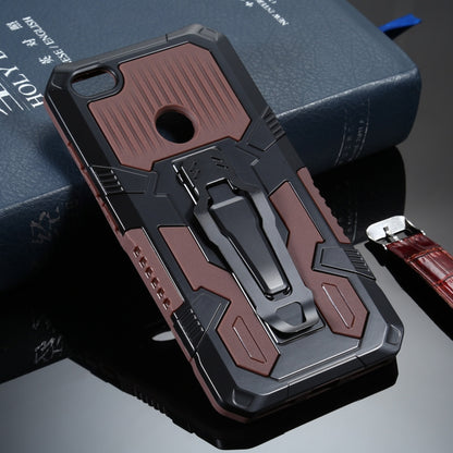 Shockproof armored phone protective case with copper-tone back insert and black bumper