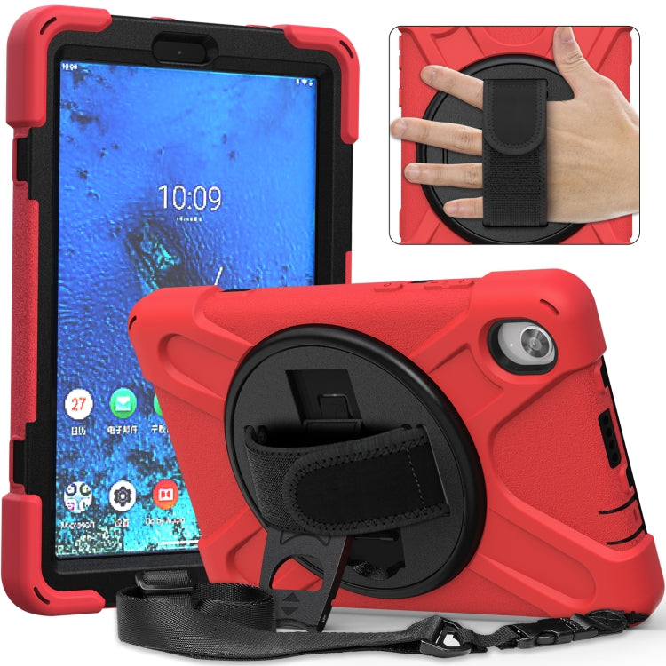 Shockproof Colorful Silicone + PC Protective Case with Holder & Shoulder Strap & Hand Strap, For Samsung Galaxy Tab active 3 T570 / T575 8.0, For Lenovo Tab M8 (2020) TB-8705F 8.0 inch