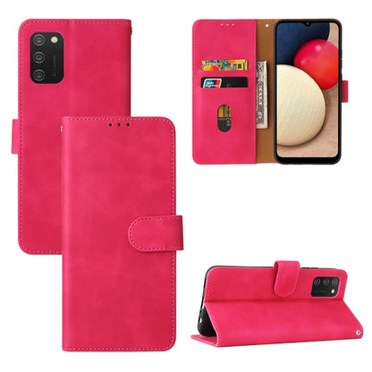 Rose red PU leather flip phone case with magnetic buckle and card holder